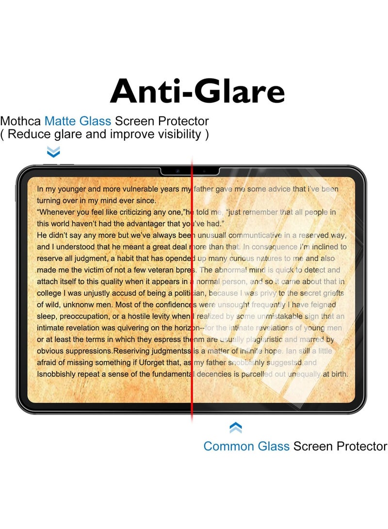 Mothca Matte Tempered Glass Screen Matte Protector for iPad Pro with Camera Protection Anti Fingerprint - Image 5